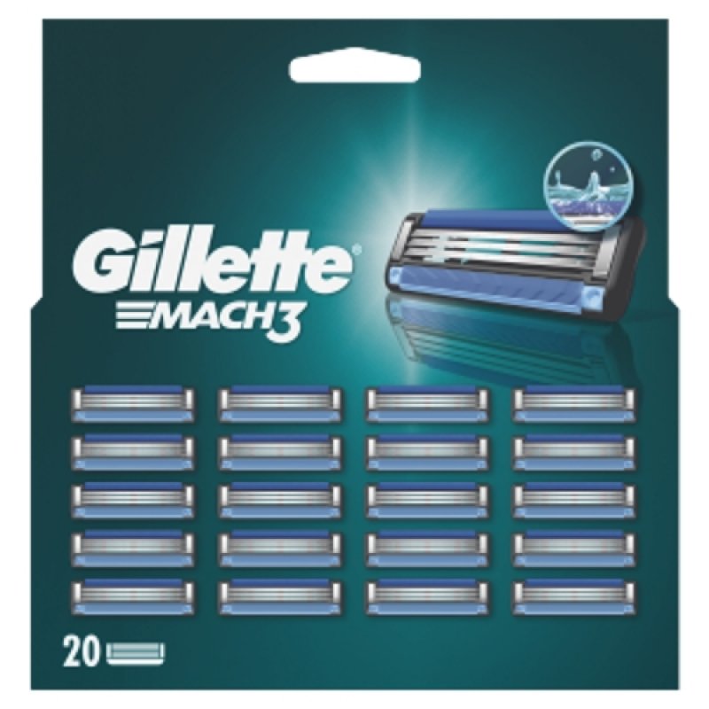 Gillette Mach3 náhr hlavice (20ks/BLI)